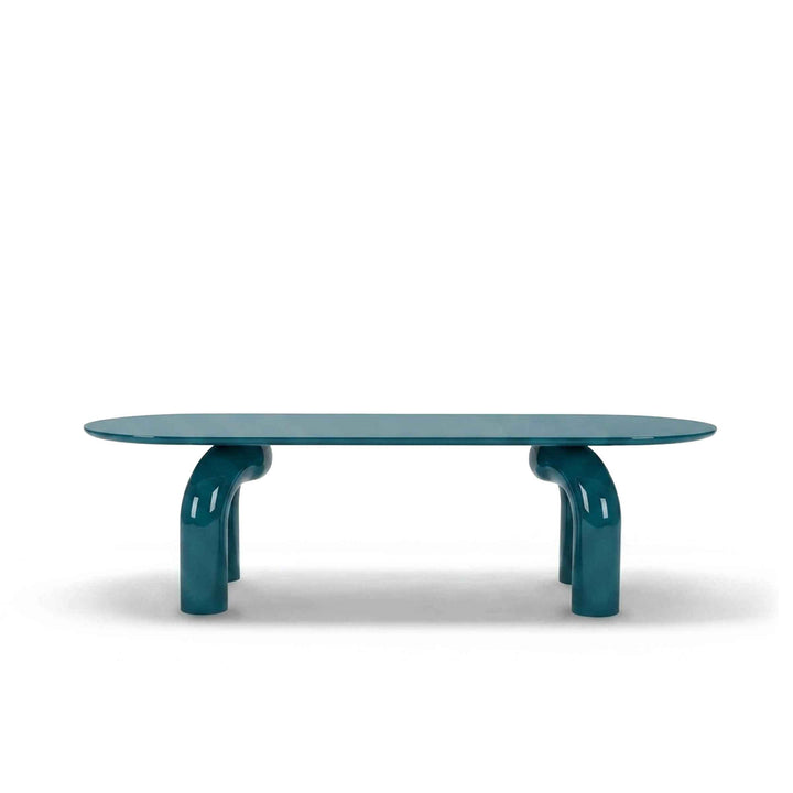 Wood Oval Dining Table ELEPHANTE by Marcantonio for Mogg