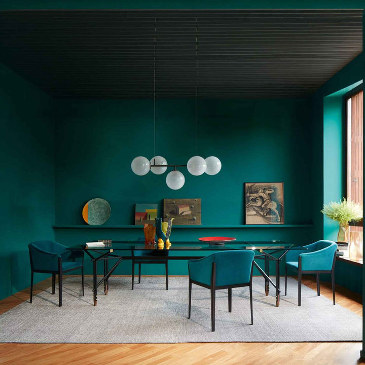 Table à manger en verre et métal OLIMPINO, conçue par Ico Parisi pour Cassina