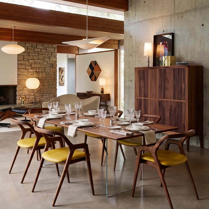 Walnut Wood Dining Table SOSPESO by Dale Italia