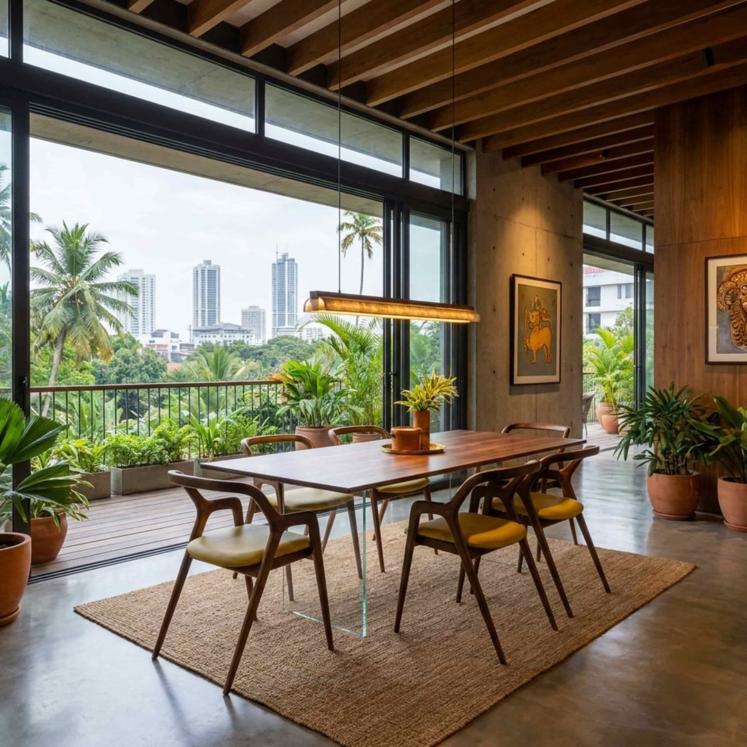 Walnut Wood Dining Table SOSPESO by Dale Italia
