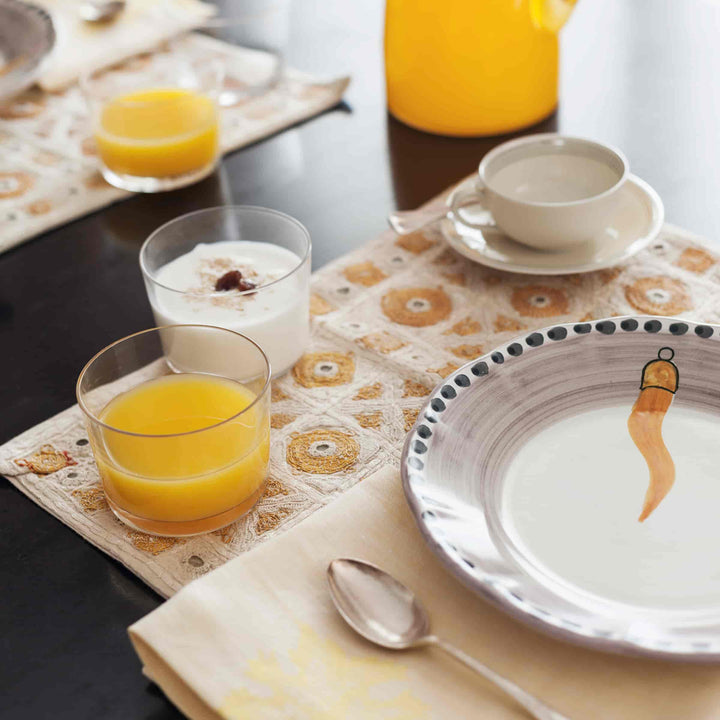 Piatto da Cena in Ceramica VIETRI - FORTUNA di Germana Scapellato per Wtfb