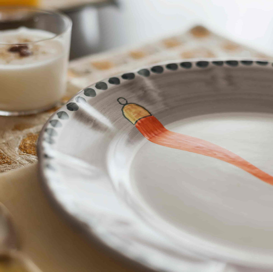 Piatto da Cena in Ceramica VIETRI - FORTUNA di Germana Scapellato per Wtfb