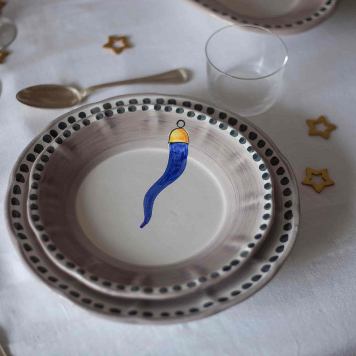 Piatto da Cena in Ceramica VIETRI - FORTUNA di Germana Scapellato per Wtfb