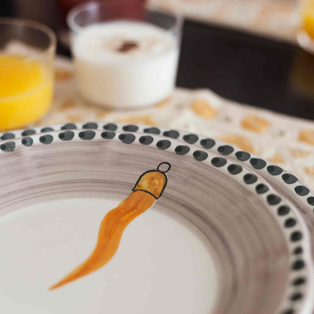 Piatto da zuppa in ceramica VIETRI - FORTUNA di Germana Scapellato per Wtfb