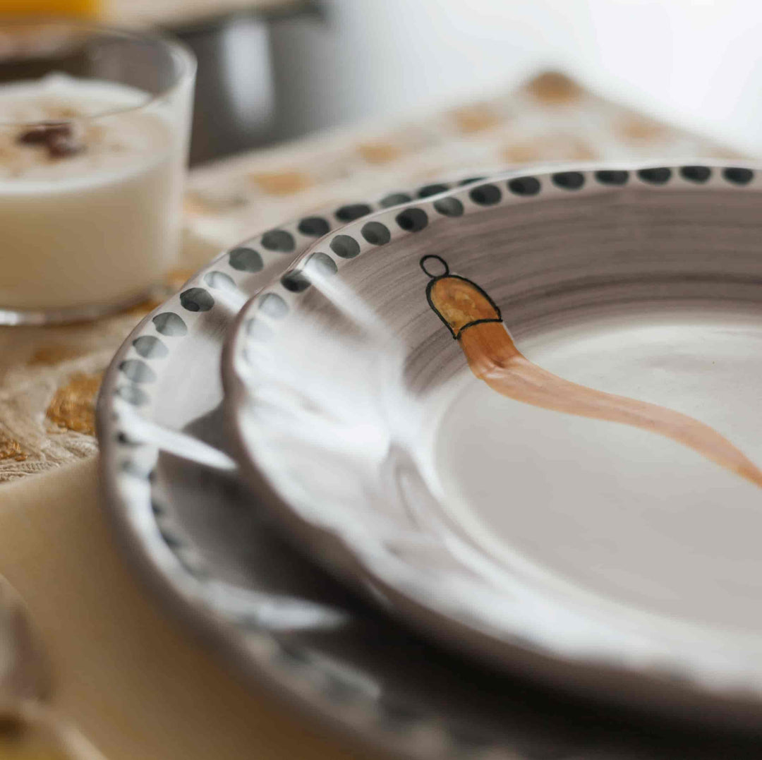 Piatto da zuppa in ceramica VIETRI - FORTUNA di Germana Scapellato per Wtfb