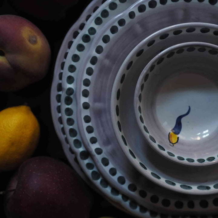 Assiette à fruits en céramique VIETRI - FORTUNA par Germana Scapellato pour Wtfb