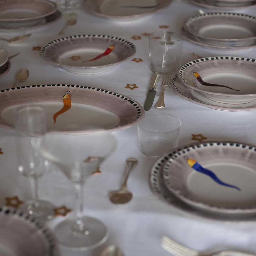 Piatto da zuppa in ceramica VIETRI - FORTUNA di Germana Scapellato per Wtfb