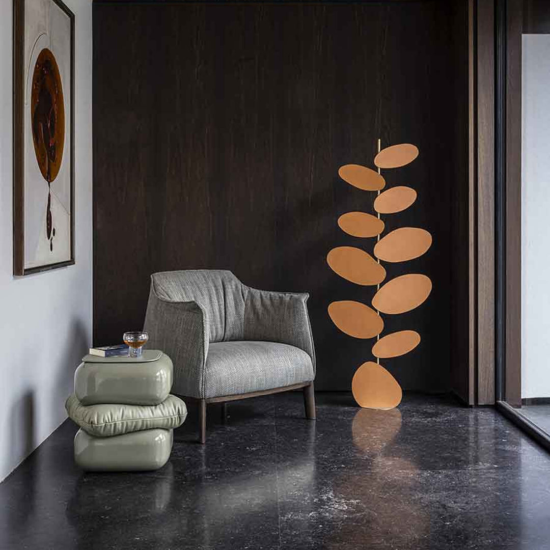 Lampadaire en laiton FOLIAGE par Six N. Five pour Poltrona Frau