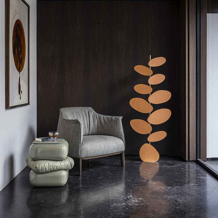 Lampadaire en laiton FOLIAGE par Six N. Five pour Poltrona Frau