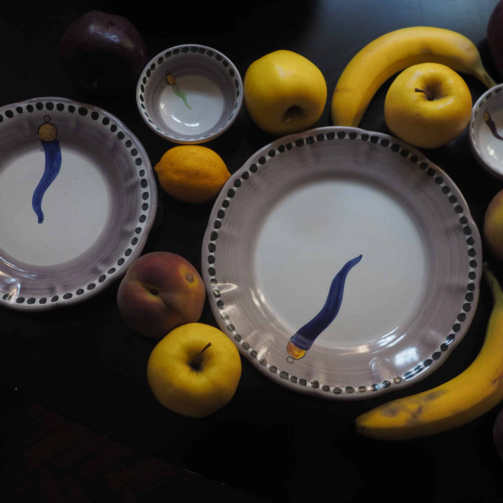 Assiette à fruits en céramique VIETRI - FORTUNA par Germana Scapellato pour Wtfb