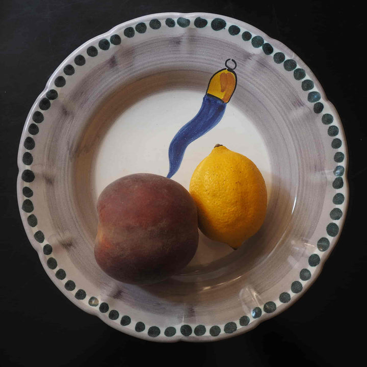 Assiette à fruits en céramique VIETRI - FORTUNA par Germana Scapellato pour Wtfb