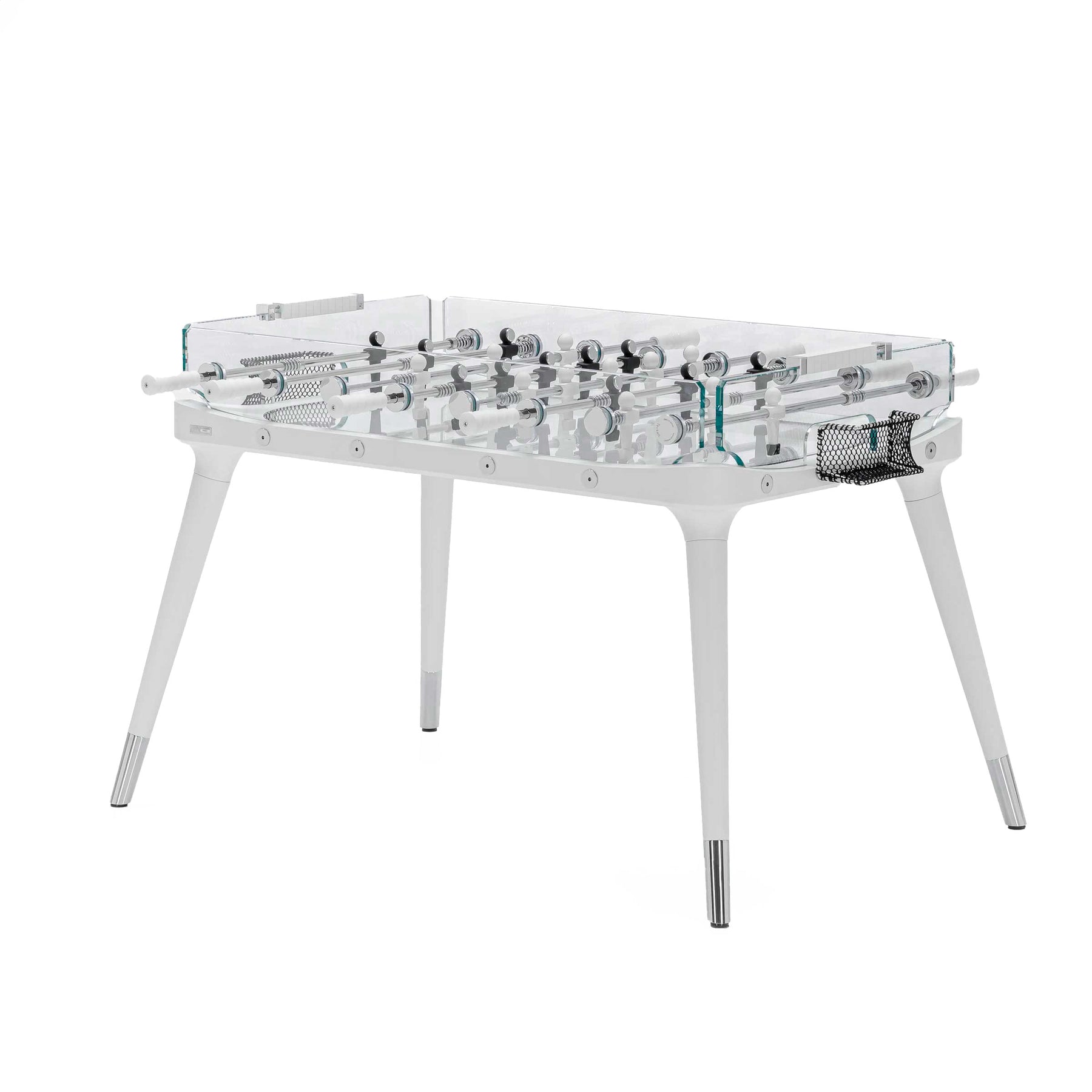 Glass Table Football Glass Foosball Table 90°MINUTO II Chalk by Adriano Design for Teckell ...