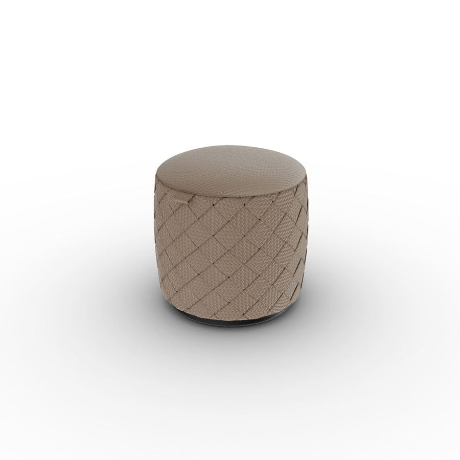 Leather Ottoman GRANT by Tristan Auer for Poltrona Frau 1