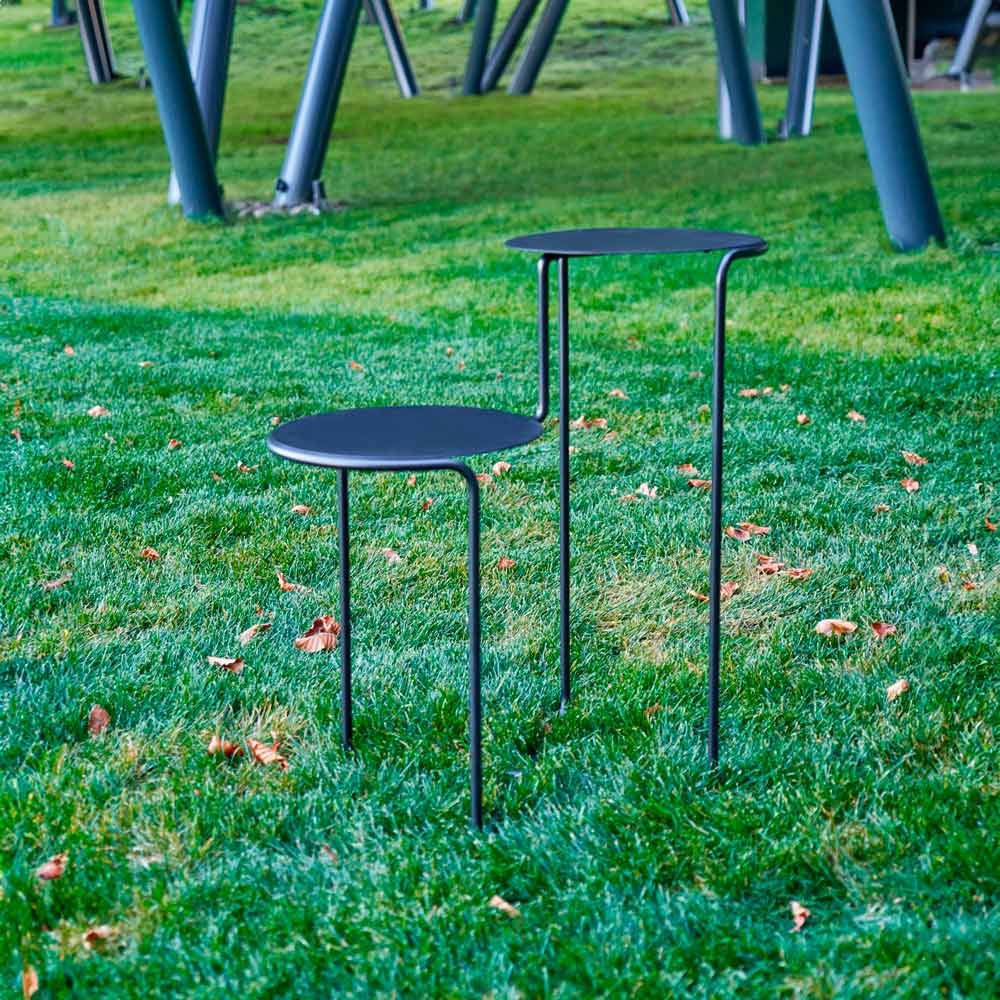 Outdoor-Beistelltisch aus Stahl BISTABLE von Enrico Girotti für LapiegaWD
