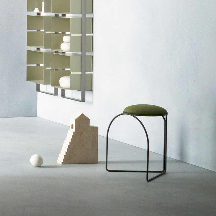 Upholstered Low Stool FLOW LOW by Enrico Girotti for LapiegaWD