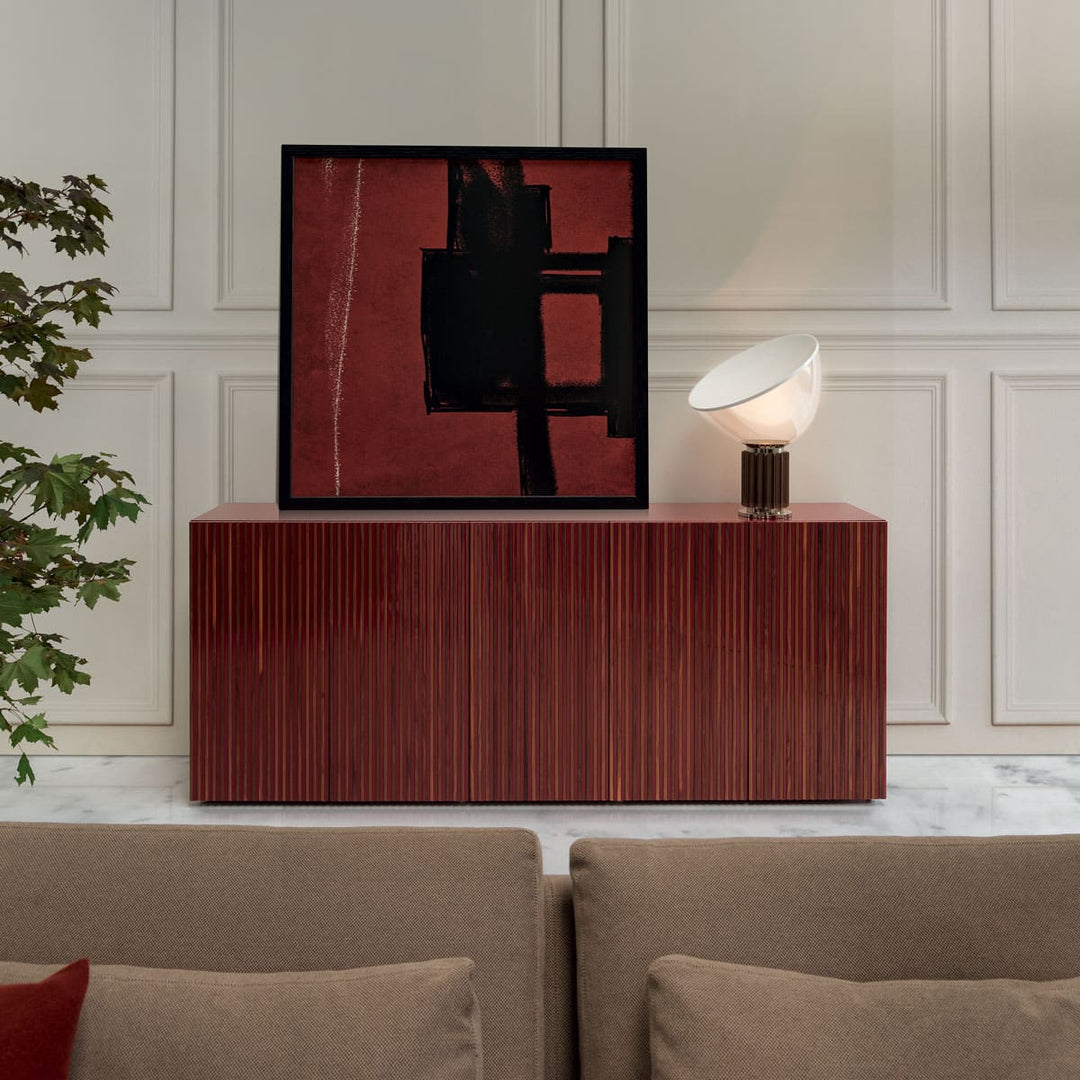 Glossy Lacquered and Walnut Wood Sideboard LEON DECOR H 66 by Sth for Horm