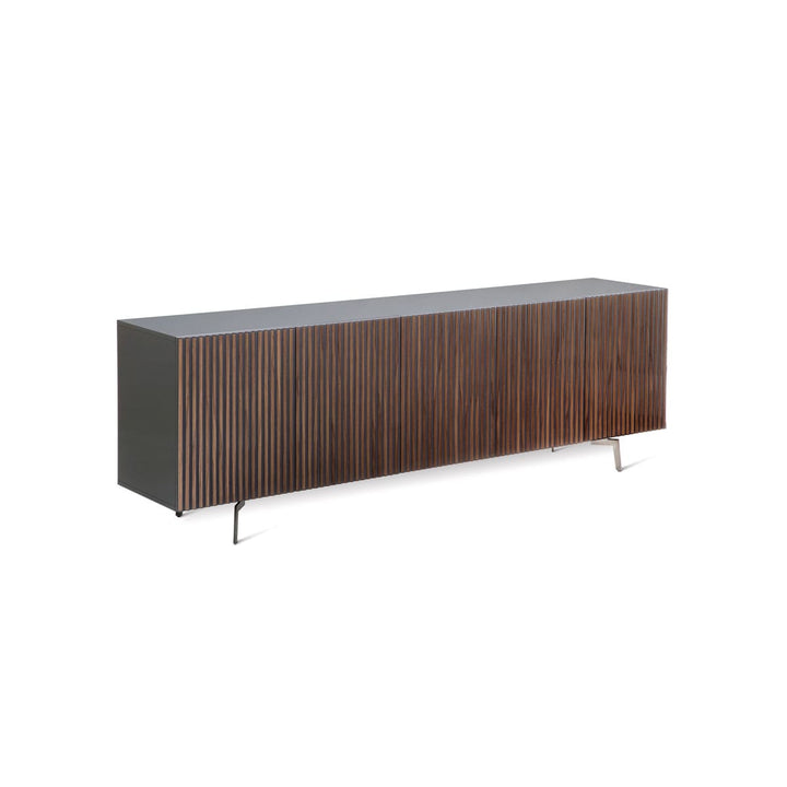 Matt Lacquered and Walnut Wood Sideboard LEON DECOR H 66 by Sth for Horm