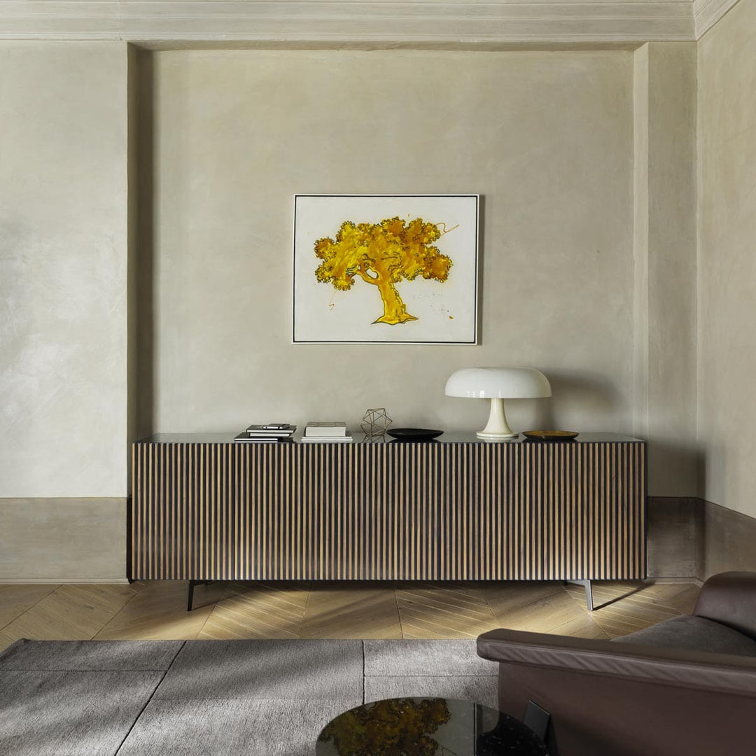 Matt Lacquered and Oak Wood Sideboard LEON DECOR H 66 by Sth for Horm