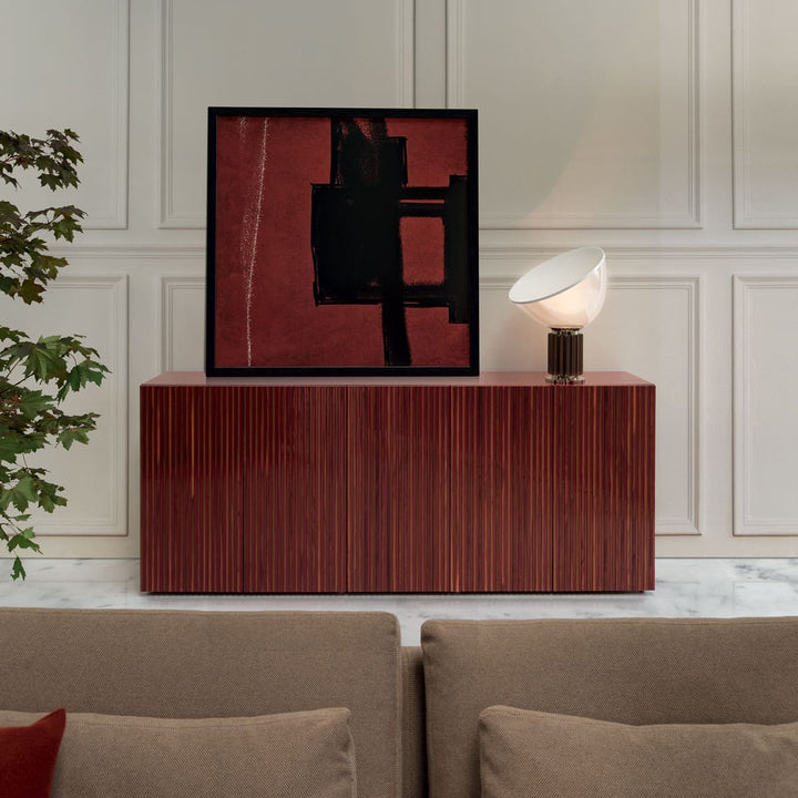 Glossy Lacquered and Walnut Wood Sideboard LEON DECOR H 98 by Sth for Horm