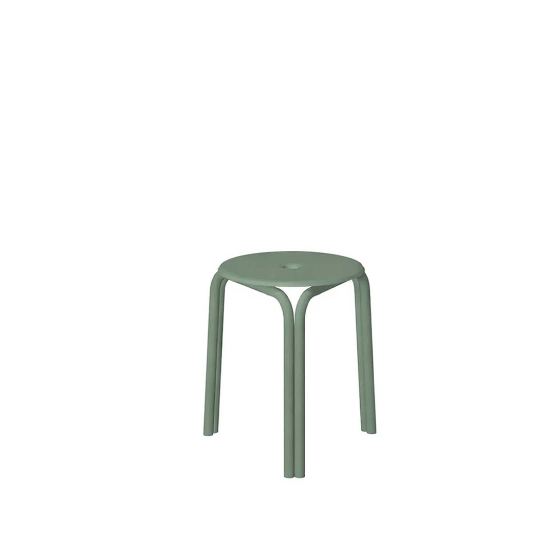 Salò low stool, compact and sturdy outdoor seat