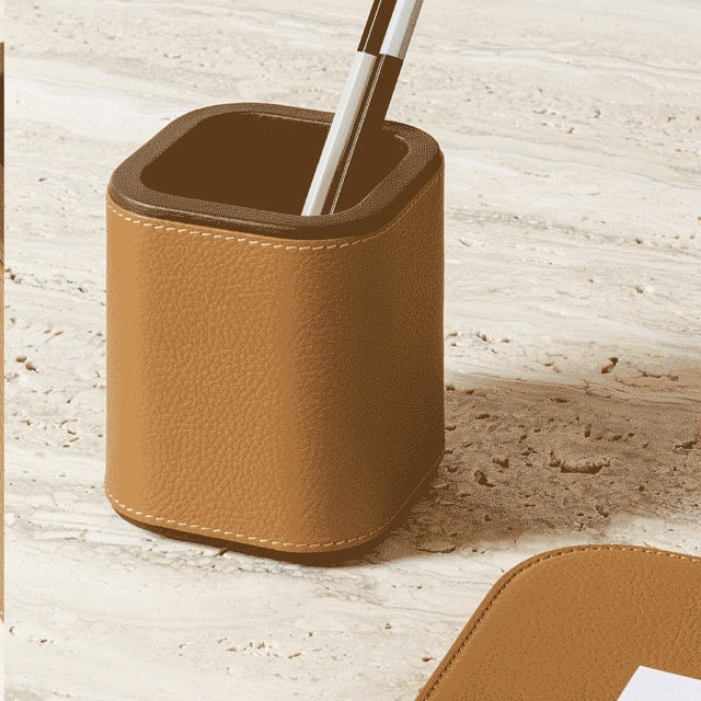 Leather Pen Holder OFFICE COLLECTION by Giobagnara for Poltrona Frau 6