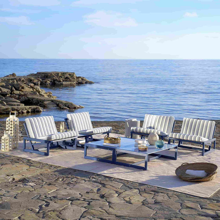 Outdoor Iroko Wood Coffee Table CARLOTTA, designed by Afra & Tobia Scarpa for Cassina