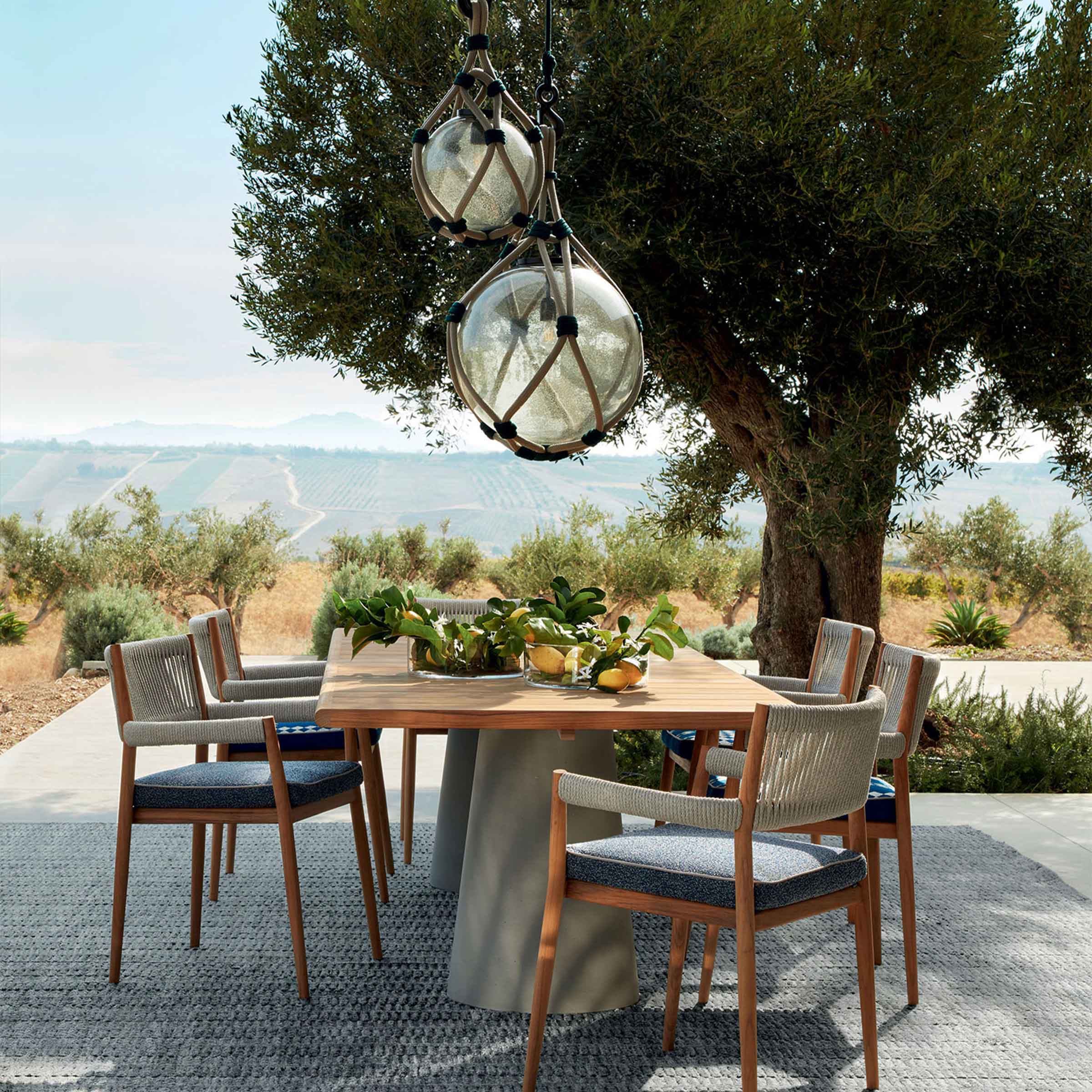 Dine Out outdoor table by Rodolfo Dordoni for Cassina, contemporary designer outdoor dining table