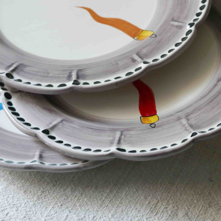 Piatto da Cena in Ceramica VIETRI - FORTUNA di Germana Scapellato per Wtfb