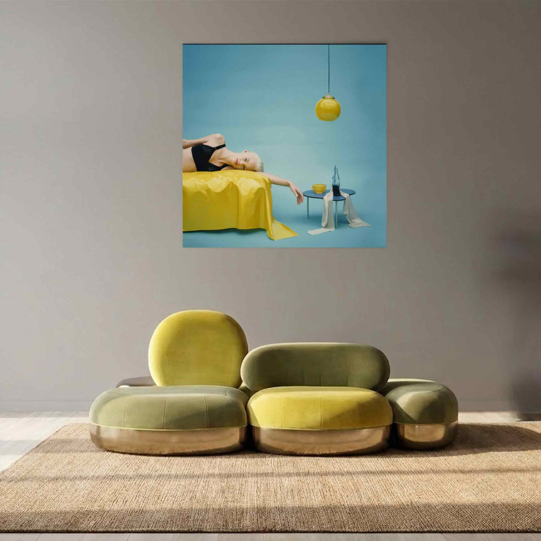 Viersitzer-Sofa  BELMER aus Samt von Matteo Cibic