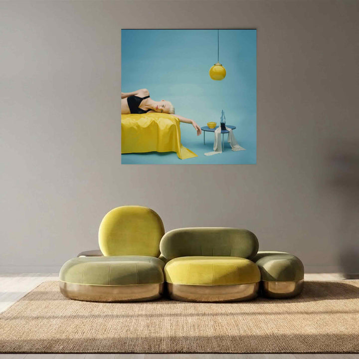 Viersitzer-Sofa  BELMER aus Samt von Matteo Cibic
