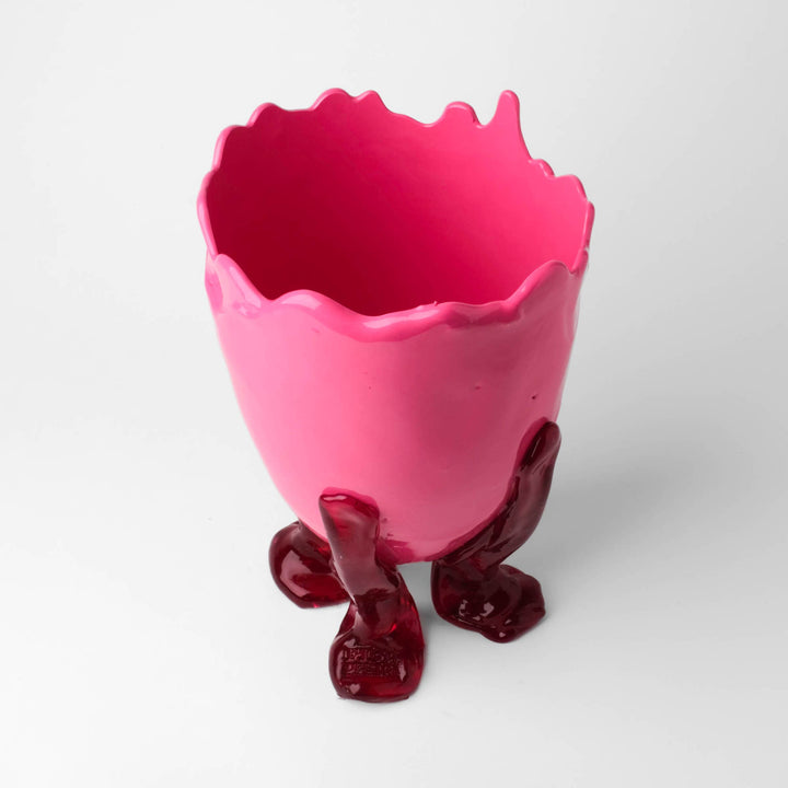 Resin Vase CLEAR M Fuchsia by Gaetano Pesce for Fish Design 03