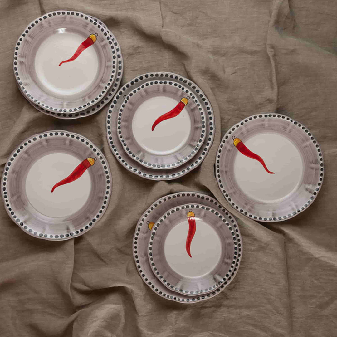 Piatto da zuppa in ceramica VIETRI - FORTUNA di Germana Scapellato per Wtfb