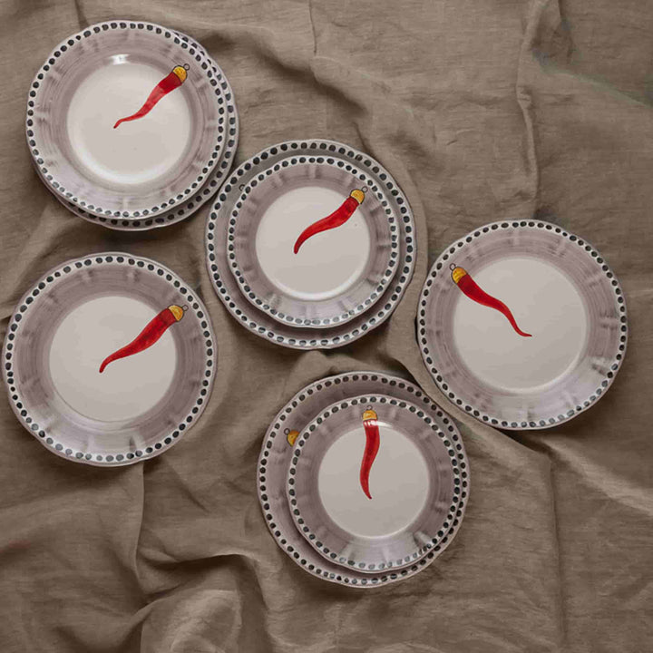 Piatto da zuppa in ceramica VIETRI - FORTUNA di Germana Scapellato per Wtfb