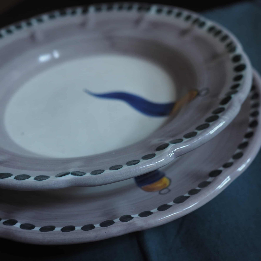 Piatto da Cena in Ceramica VIETRI - FORTUNA di Germana Scapellato per Wtfb