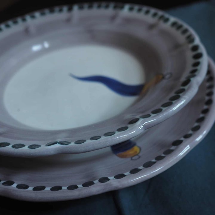 Piatto da Cena in Ceramica VIETRI - FORTUNA di Germana Scapellato per Wtfb
