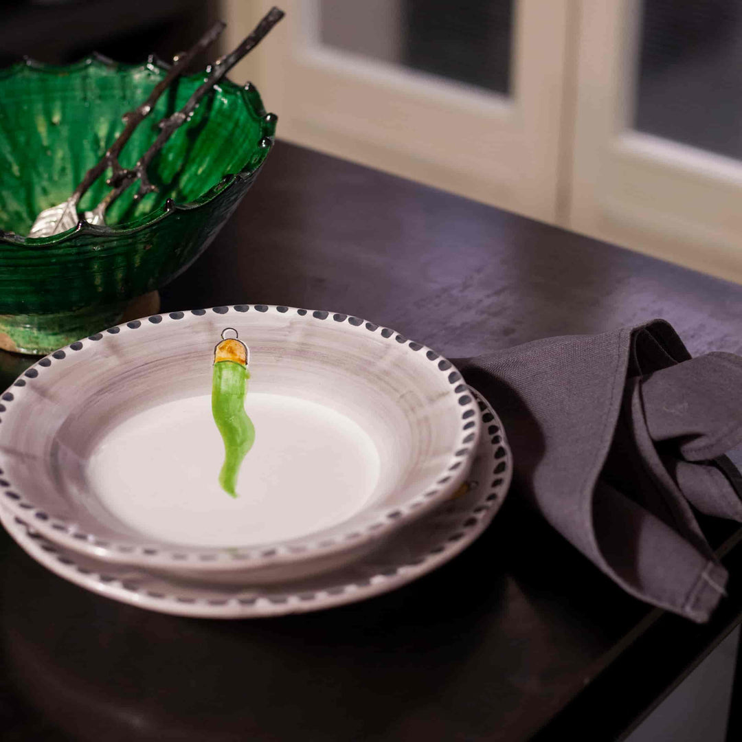 Piatto da Cena in Ceramica VIETRI - FORTUNA di Germana Scapellato per Wtfb