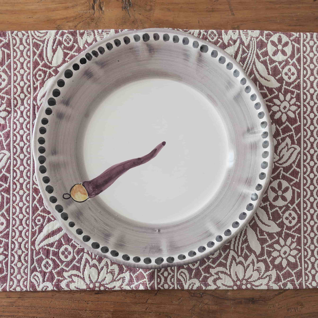 Piatto da zuppa in ceramica VIETRI - FORTUNA di Germana Scapellato per Wtfb