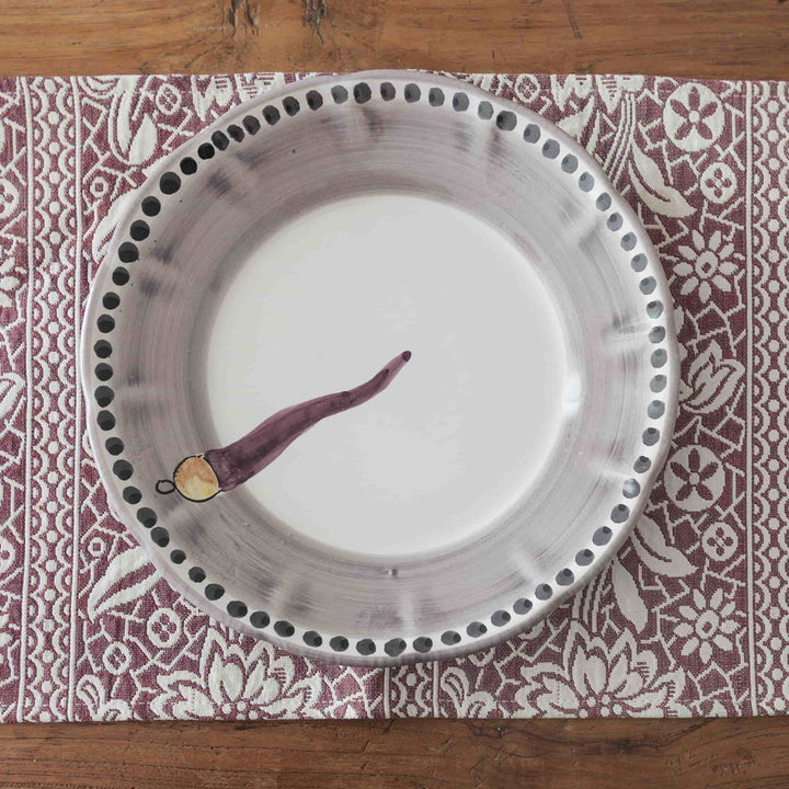 Piatto da zuppa in ceramica VIETRI - FORTUNA di Germana Scapellato per Wtfb