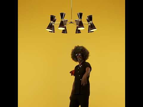 Candelabro de Latón MEGAFONO de Stilnovo