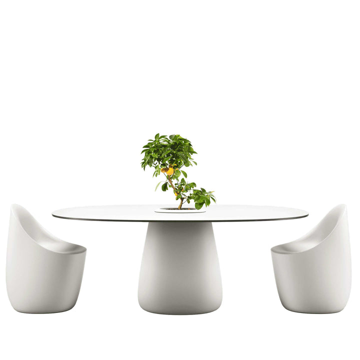 Oval Dining Table COBBLE BUCKET by Elisa Giovannoni for Qeeboo 08