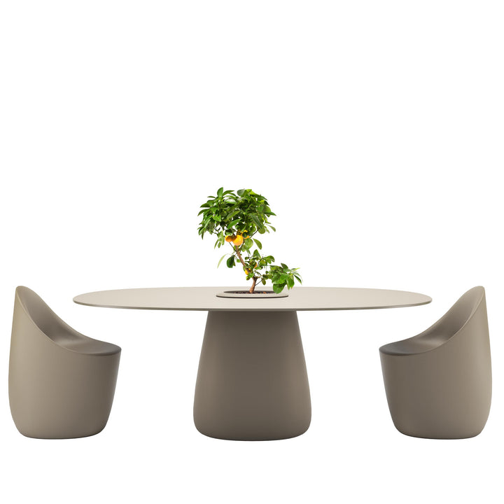 Oval Dining Table COBBLE BUCKET by Elisa Giovannoni for Qeeboo 16
