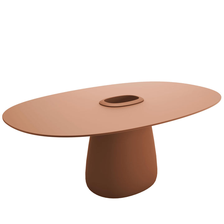 Oval Dining Table COBBLE BUCKET by Elisa Giovannoni for Qeeboo 30
