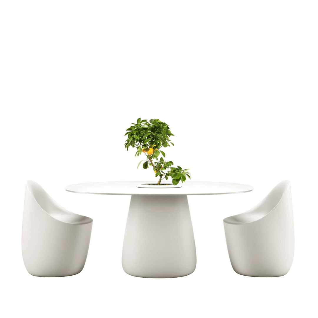 Oval Dining Table COBBLE BUCKET by Elisa Giovannoni for Qeeboo 36