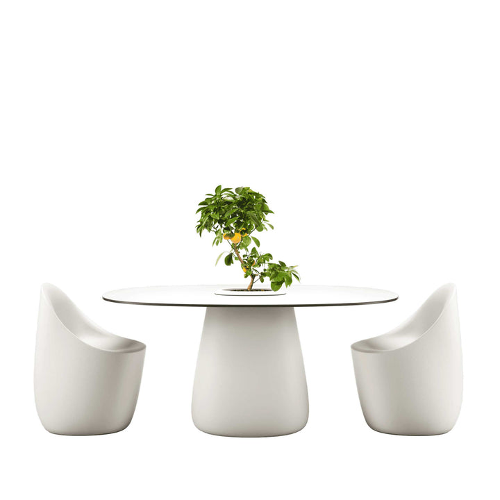 Oval Dining Table COBBLE BUCKET by Elisa Giovannoni for Qeeboo 02