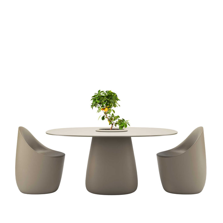 Oval Dining Table COBBLE BUCKET by Elisa Giovannoni for Qeeboo 11