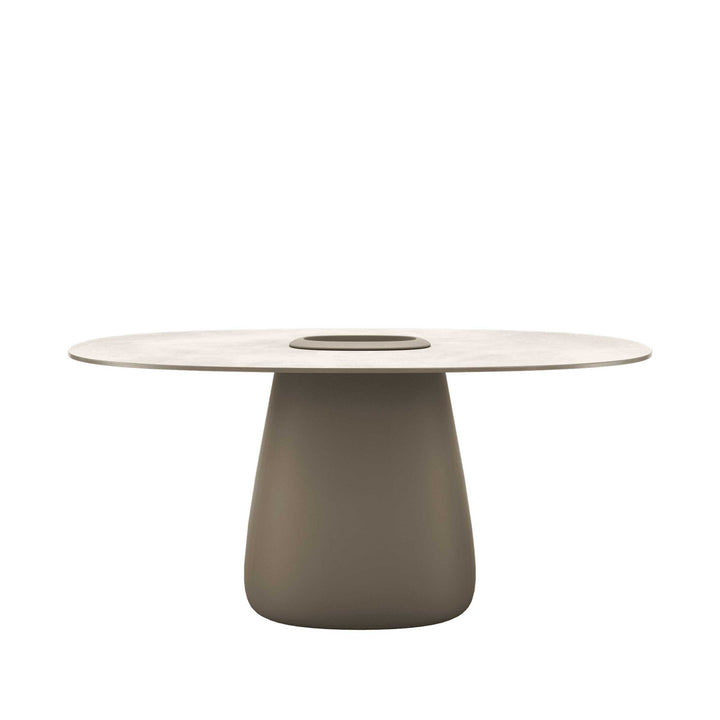 Stoneware Dining Table COBBLE BUCKET by Elisa Giovannoni for Qeeboo 03