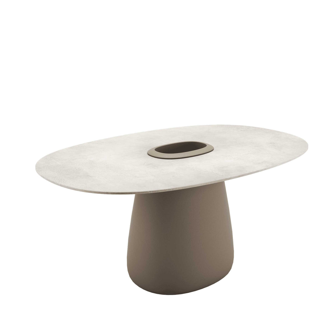 Stoneware Dining Table COBBLE BUCKET by Elisa Giovannoni for Qeeboo 01
