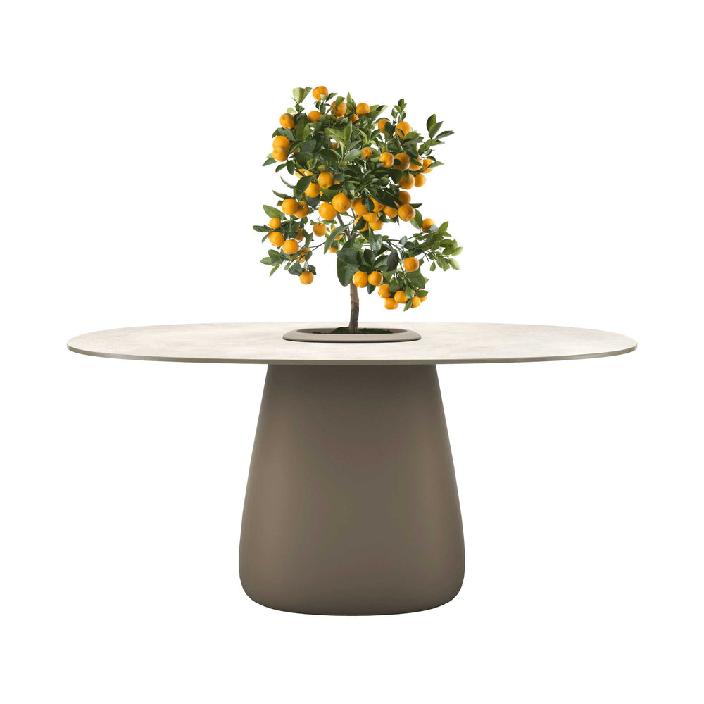 Stoneware Dining Table COBBLE BUCKET by Elisa Giovannoni for Qeeboo 02