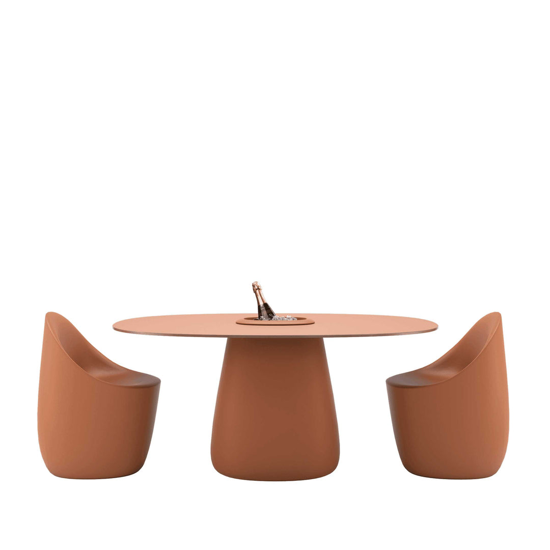 Oval Dining Table COBBLE BUCKET by Elisa Giovannoni for Qeeboo 28