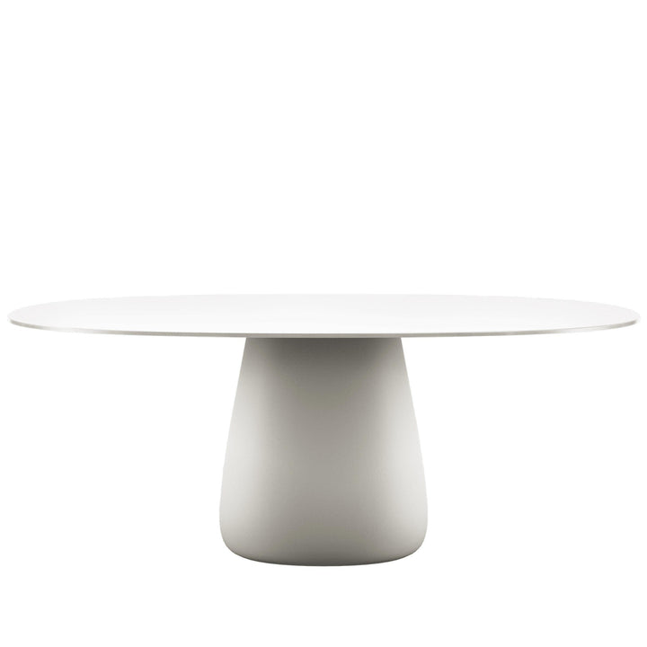 Oval Dining Table COBBLE by Elisa Giovannoni for Qeeboo 43
